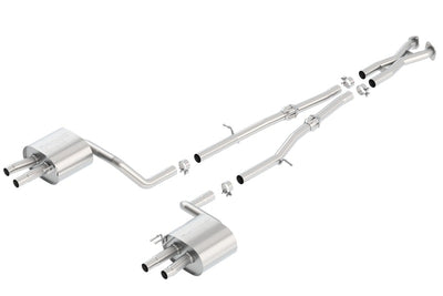 Borla 2018 Kia Stinger 3.3L V6 Turbo 2.25in Pipe Dia Dual Split Rear Exit S-Type Cat-Back Exhaust system for performance upgrades
