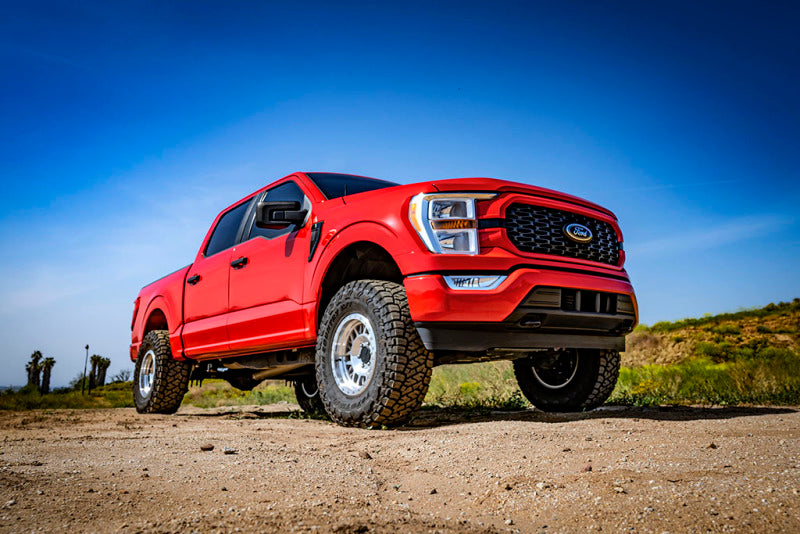 2022 Ford F150 Tremor with ICON 21-23 Ford F150 Tremor 2.5-3in Coilover Kit, enhanced suspension and performance.