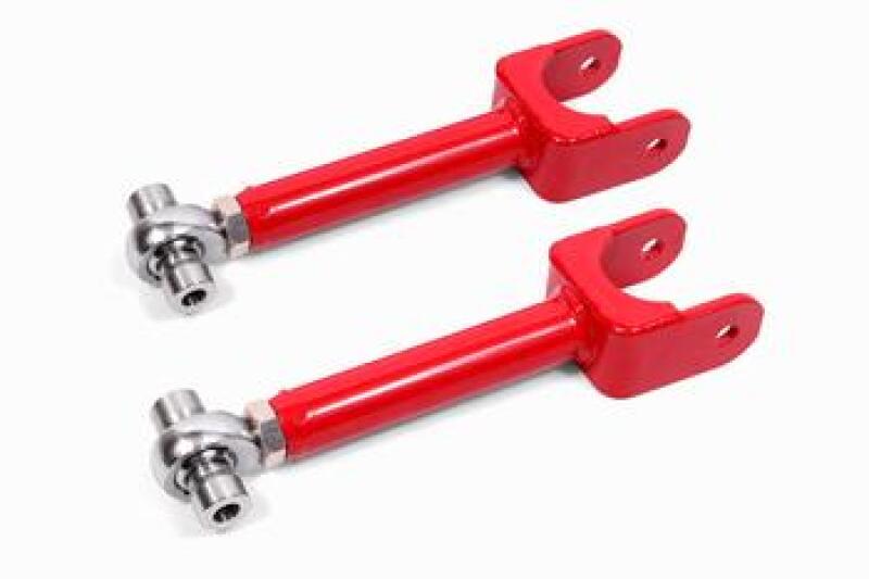 BMR 78-87 G-Body Upper Control Arms DOM Single Adj Rod Ends - Red - DTX Performance