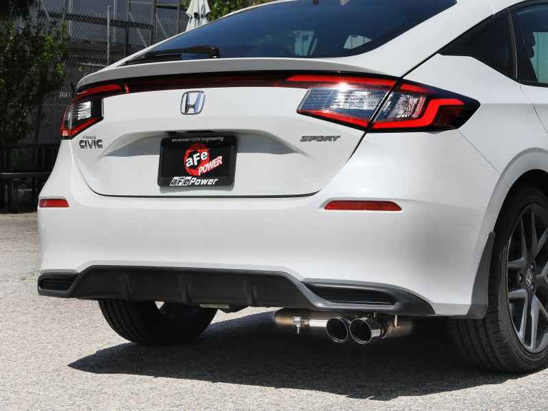 aFe POWER Takeda 2.5in 304 SS Cat-Back Exhaust w/ Black Tips 22-25 Honda Civic L4-2.0L