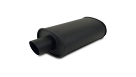 Vibrant StreetPower FLAT BLACK Oval Muffler - performance car parts, DTX Performance, aftermarket performance parts.