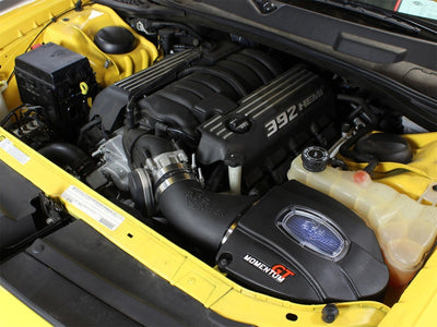 aFe Momentum GT Pro 5R Stage-2 Intake System 11-16 Dodge Challenger/Charger V8-6.4L installed in engine bay