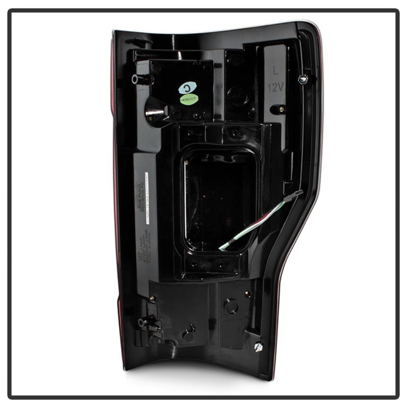 Spyder 17-18 Ford F-250 SD (w/Blind Spot Sens) LED Only Tail Lights - Red Clr (ALT-YD-FS17BS-LED-RC) back view