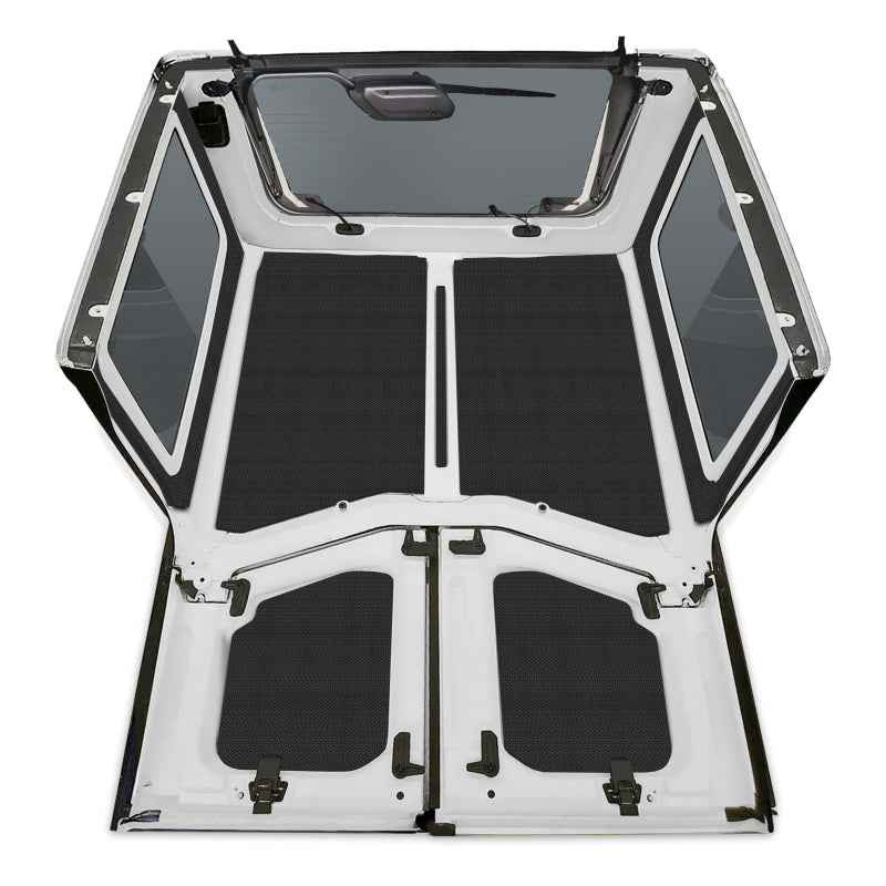 DEI 18-23 Jeep Wrangler JL 2-Door Boom Mat Complete Headliner Kit - 7 Piece - Black