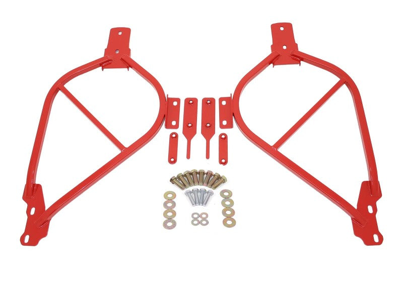 BMR 14-17 Chevy SS Sedan Bolt-On Subframe Connectors - Red - DTX Performance