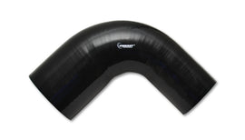 Vibrant 4 Ply Reinforced Silicone 90 degree Transition Elbow - 2.5in I.D. x 2.75in I.D. (BLACK) performance car parts