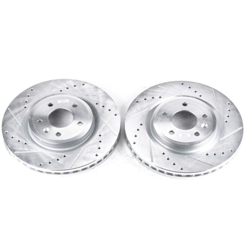 Power Stop 09-11 Ford Flex Front Evolution Drilled & Slotted Rotors - Pair - DTX Performance