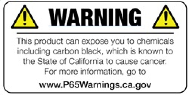 Warning label for chemical exposure risk