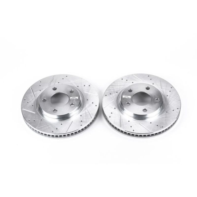 Power Stop 00-04 Buick LeSabre Front Evolution Drilled & Slotted Rotors - Pair - DTX Performance