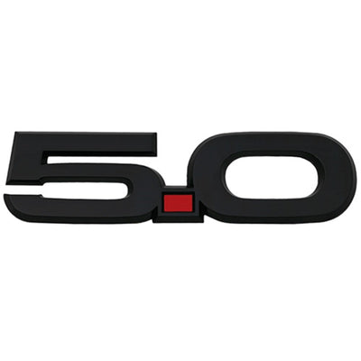 Ford Racing 15-17 Ford Mustang 5.0L Fender Emblem Black, performance car parts, DTX Performance, veteran owned performance shop