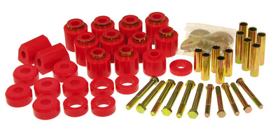 Prothane 87-96 Jeep YJ 1in Lift Body Mount Kit - Red, performance car parts by DTX Performance shop