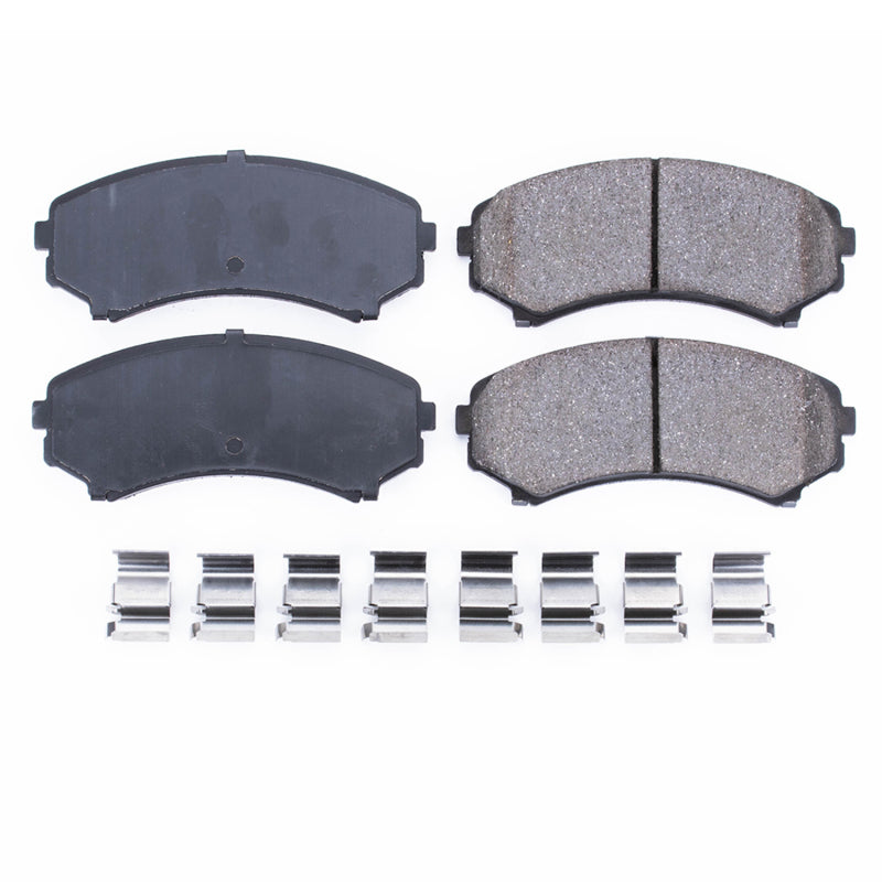 Power Stop 2002 Honda Passport Front Z17 Evolution Ceramic Brake Pads w/Hardware - DTX Performance