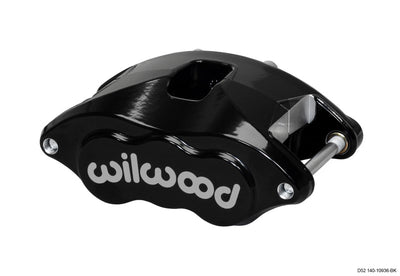 Wilwood Caliper-D52-Black Pwdr 2.00/2.00in Pistons 1.28in Disc for performance car parts and brake upgrades, DTX Performance shop.