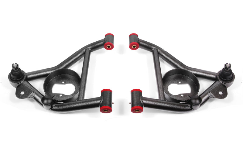 BMR 82-92 Chevy Camaro / 82-92 Firebird Non-Adj. Lower A-Arms (Polyurethane) - Black Hammertone - DTX Performance