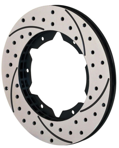 Wilwood Rotor-UL30 Iron LH-SRP BLK Drl 11.00 x .810 - 6 on 6.25in high performance brake for racing cars
