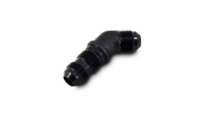 Vibrant -8AN Bulkhead Adapter 45 Degree Elbow Fitting - Anodized Black Only, high performance auto parts