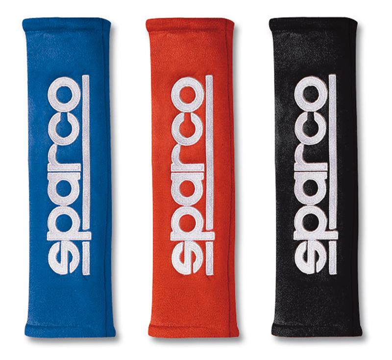 Sparco Belt Pad 2In Alcantara Red for high performance cars, available at DTX Performance. Upgrade your ride with premium car parts.