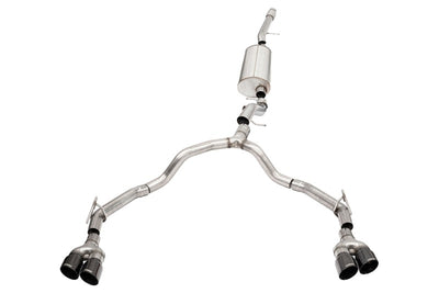 Corsa 2021-2025 Suburban / Yukon XL 6.2L 4WD Dual Rear 3in to 2.75in Sport Cat-Back DW 4in BLK Tips, performance car parts