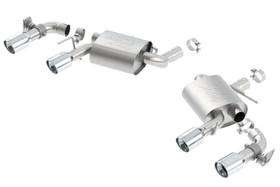 Borla 16 Chevy Camaro SS 6.2L w/ Dual NPP Atak Quad RD RL Tips Dual Exit Rear Section Exhaust from DTX Performance