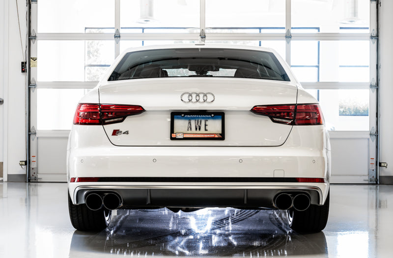 AWE Tuning Audi B9 S5 Sportback SwitchPath Exhaust - Non-Resonated (Black 102mm Tips) - DTX Performance