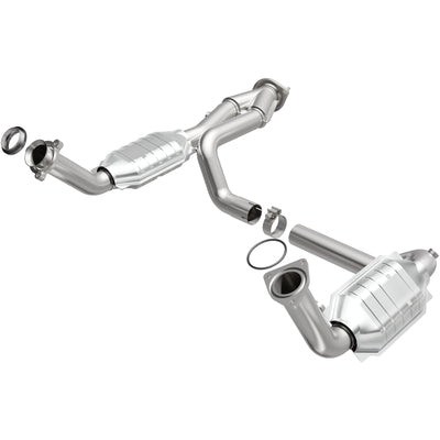 MagnaFlow Conv DF 02-06 Cadillac Escalade / 02-06 Chevy Avalanche 5.3L Dual Conv Y-Pipe Assembly 2WD, high performance auto parts