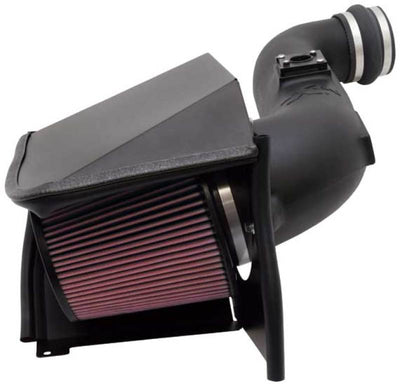 K&N 06 Chevy Silverado/GMC Sierra 2500HD/3500 V8-6.6L Performance Intake Kit with HDPE tube for engine performance