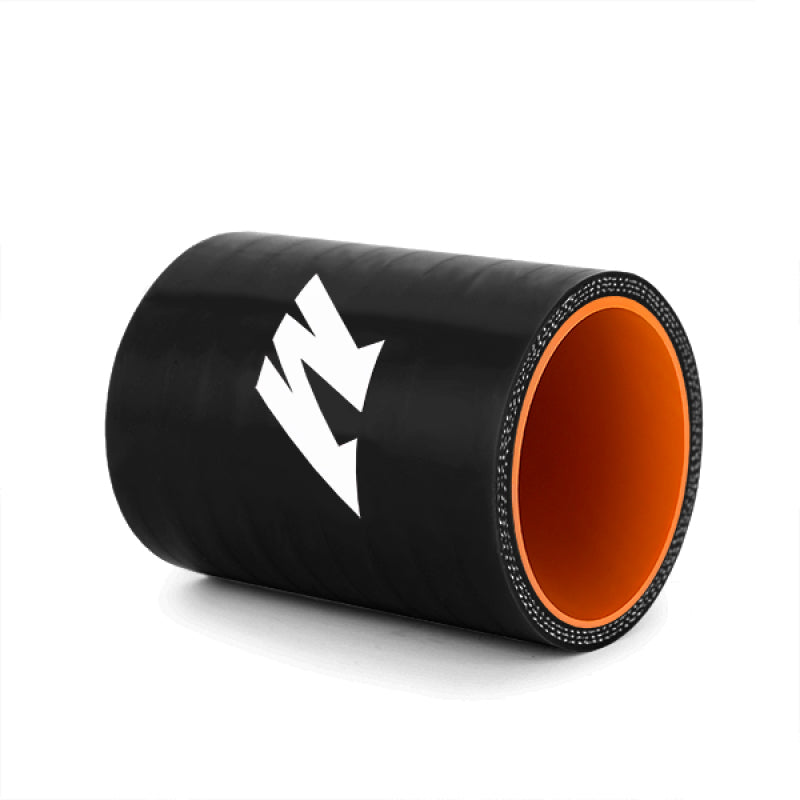 Mishimoto 2.0in Straight Coupler - Black for high performance car tuning, DTX Performance upgrade, veteran owned performance shop, silicone coupler