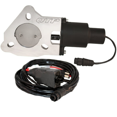 QTP 2.25in Bolt-On QTEC Electric Cutout Valve - Single for performance car parts at DTX Performance shop