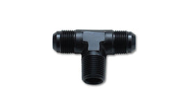 Vibrant -4AN x 1/8in NPT Flare to Pipe Tee Adapter Fitting - Aluminum for high performance car parts and engine upgrades.