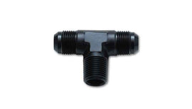 Vibrant -3AN x 1/8in NPT Flare to Pipe Tee Adapter Fitting - Aluminum for high performance car parts from DTX Performance