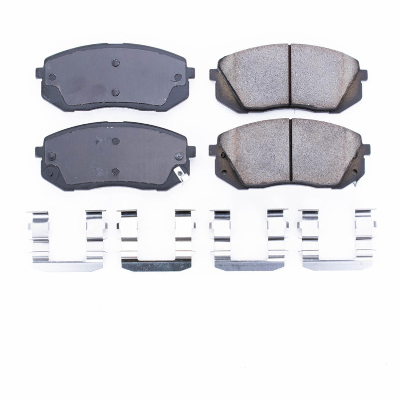 Power Stop 15-16 Hyundai Sonata Front Z17 Evolution Ceramic Brake Pads w/Hardware - DTX Performance