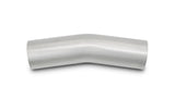 Vibrant 2.25in O.D. T304 SS 15 deg Mandrel Bend 5in x 5in leg lengths (3.375in Centerline Radius)
