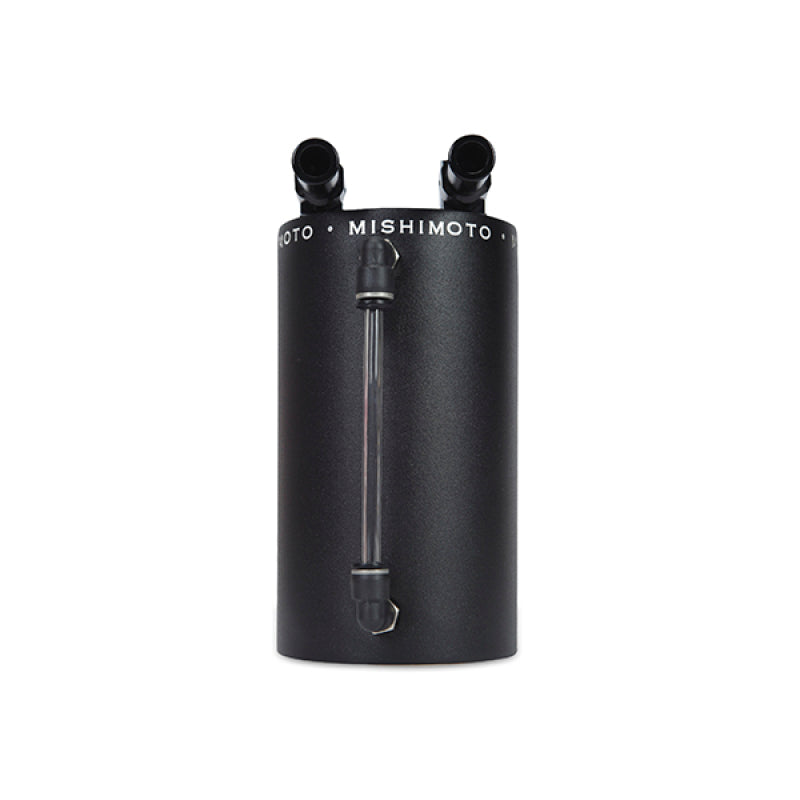 Mishimoto Large Aluminum Oil Catch Can - Wrinkle Black for performance car parts at DTX Performance, high performance auto parts