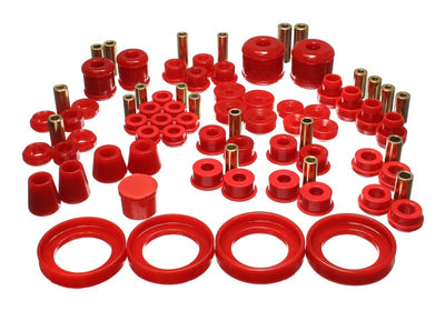 Energy Suspension 97-01 Honda Prelude (Type SH only) Red Hyper-Flex Master Bushing Set for performance upgrades