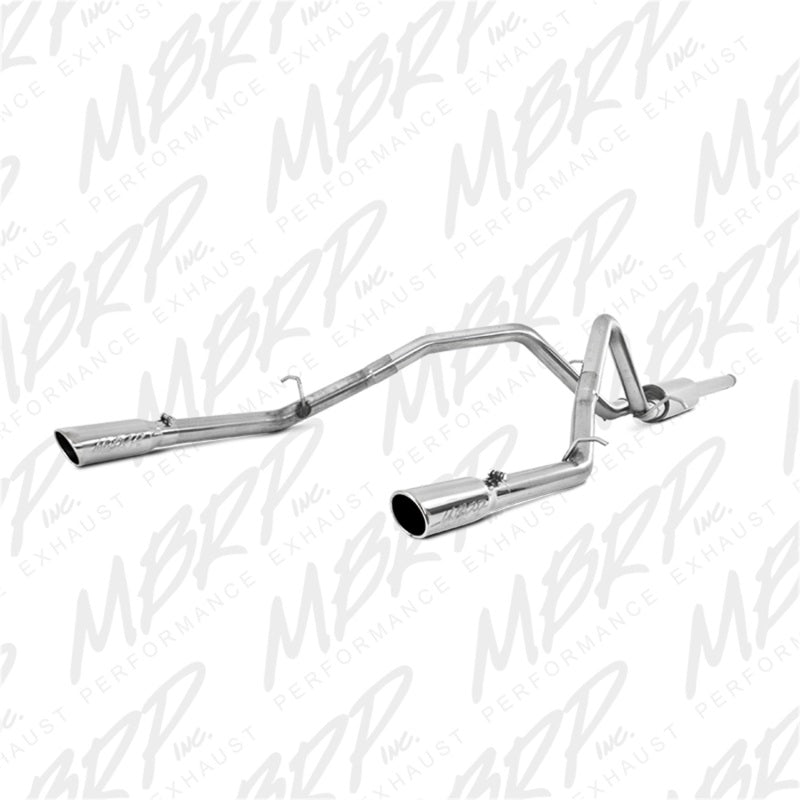 MBRP 14 Chevy/GMC 1500 Silverado/Sierra 4.3L V6/5.3L V8 Dual Split Rear T409 3in Cat Back Exhaust system for performance cars