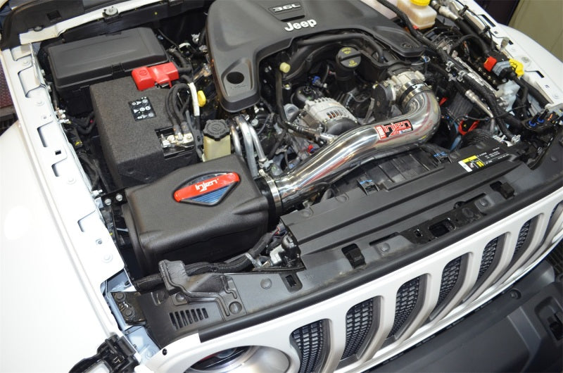 Injen 2018+ Jeep Wrangler JL V6-3.6L Wrinkle Black Power-Flow Air Intake System - DTX Performance