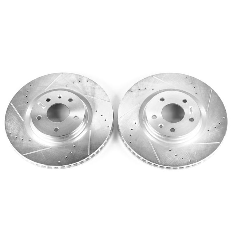 Power Stop 83-96 Buick Century Front Evolution Drilled & Slotted Rotors - Pair - DTX Performance