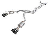 AWE Tuning 2021+ Cadillac Escalade 6.2L 0FG Dual Exit Exhaust System w/ 5in Diamond Blk Tips