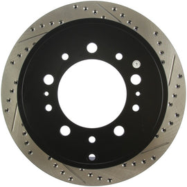 StopTech Slotted & Drilled Sport Brake Rotor for performance upgrades at DTX Performance, a veteran-owned performance shop.