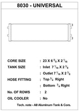 Load image into Gallery viewer, CSF Dual-Pass Universal Heat Exchanger (Cross-Flow) - DTX Performance