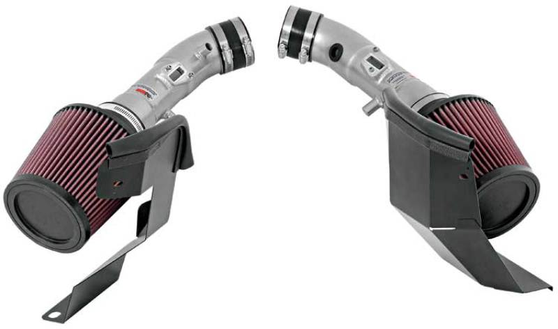 K&N 07-08 G35 Dual Silver Typhoon Short Ram Intakes for performance car parts by DTX Performance