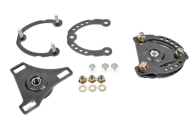 BMR 15-17 S550 Mustang Caster Camber Plates - Black Hammertone for performance car tuning and suspension kits by DTX Performance