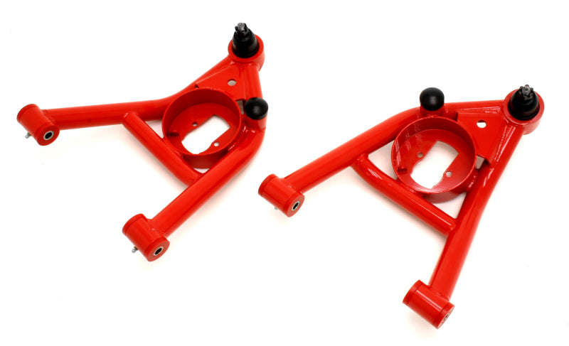 BMR 64-72 A-Body Non-Adj. Lower A-Arms (Polyurethane) - Red - DTX Performance