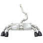Invidia 2022+ Volkswagen Golf R MK8 76mm R400 Valved Cat Back Exhaust Straight Cut Black Tips