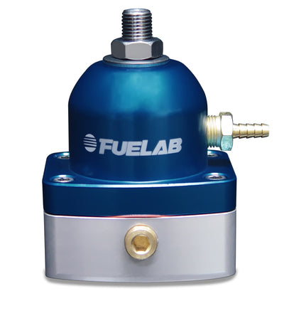 Fuelab 535 EFI Adjustable Mini FPR 25-90 PSI (2) -6AN In (1) -6AN Return - Blue for performance upgrades