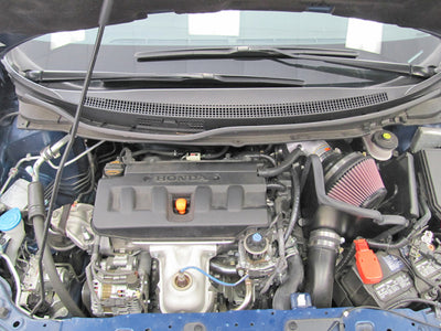 K&N 12-13 Honda Civic 1.8L L4 Silver Typhoon Intake installed, performance car parts by DTX Performance