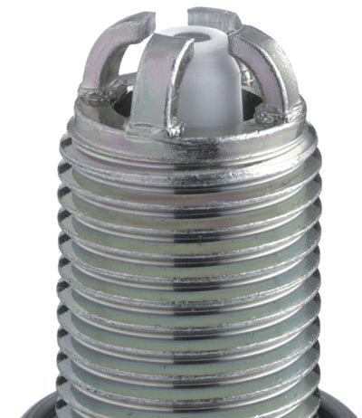 NGK Laser Platinum Spark Plug Box of 4 close-up, ideal for performance car parts and tuning by DTX Performance.