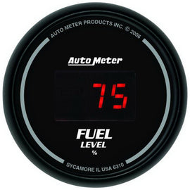 AutoMeter Gauge Kit 5 Pc. 3-3/8in. & 2-1/16in. Elec Speedo Digital Black Dial W/ Red Led, performance car parts by DTX Performance