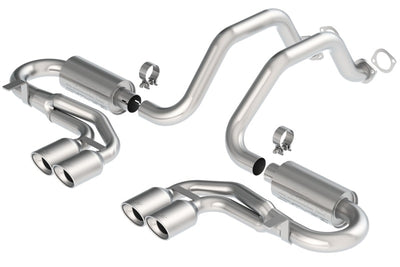 Borla 97-04 Corvette Coupe/Conv/Hatchback 5.7L 8cyl 4spd/6spd RWD Classic S-Typein Cat-Back Exhaust, performance car parts