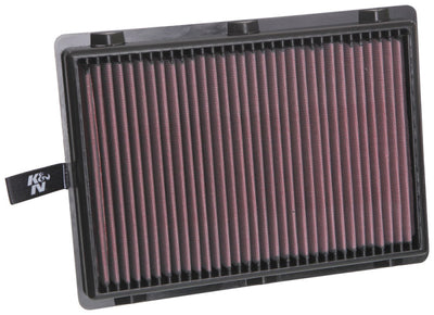 K&N 17-18 Hyundai Santa Fe Sport L4-2.4L F/I Drop In Air Filter, performance auto part, improves airflow and horsepower for Hyundai